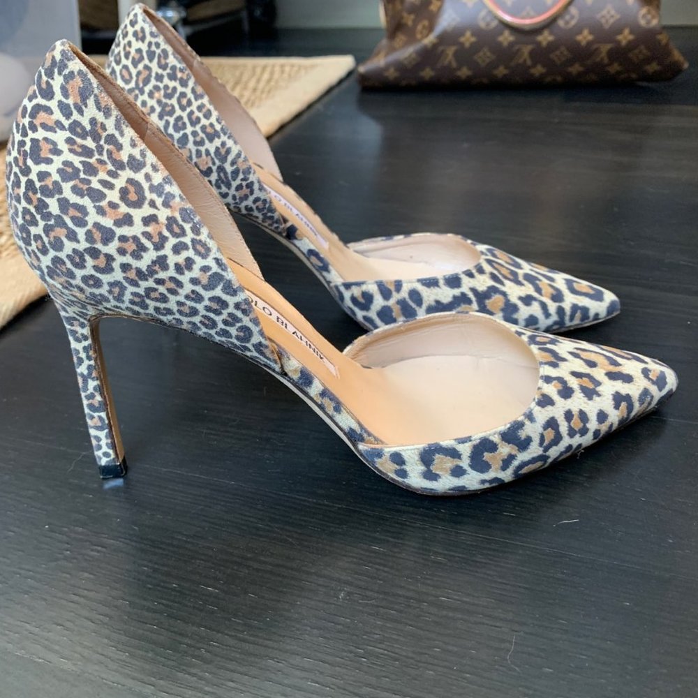 Manolo Blahnik Cheetah Pumps